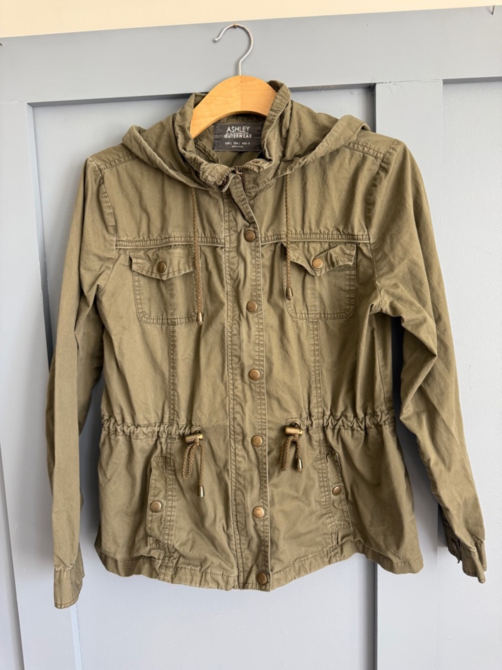 ASHLEY‎ Outerwear Olive Utility Anorak Jacket